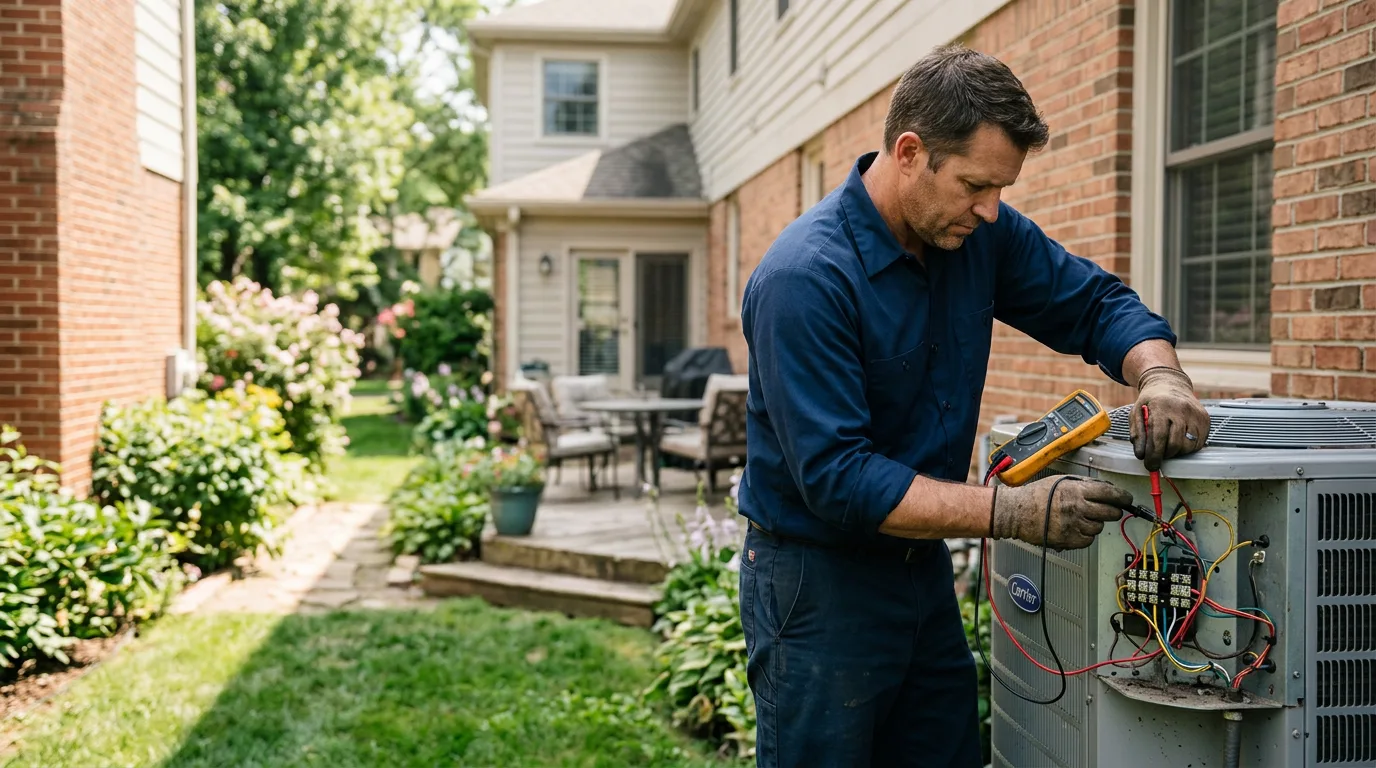 HVAC technician working near Milford, IL
